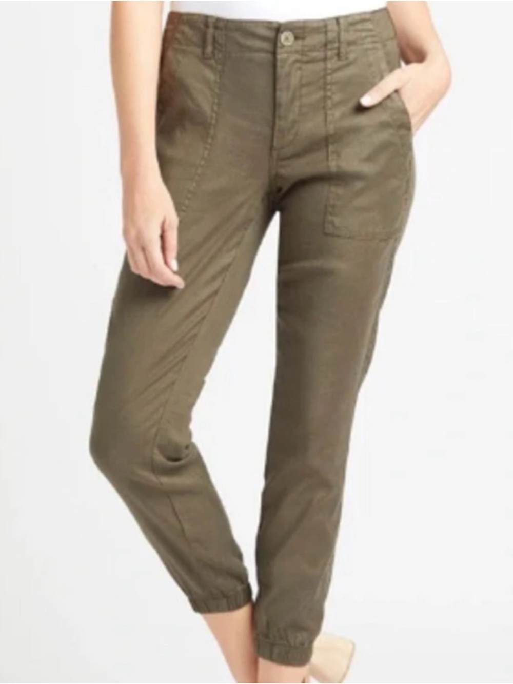 NWT Level 99 Seaweed Green Patch Pocket Utility Jogger Pants